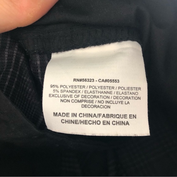 Nike Golf Men’s Dri-Fit Plaid Shorts Black and Charcoal Gray Size Medium - Picture 8 of 8